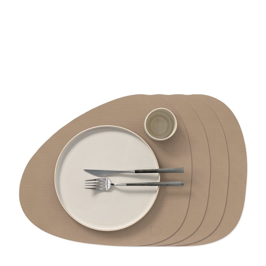 Large Curve Corduroy Placemat (Set of 4)