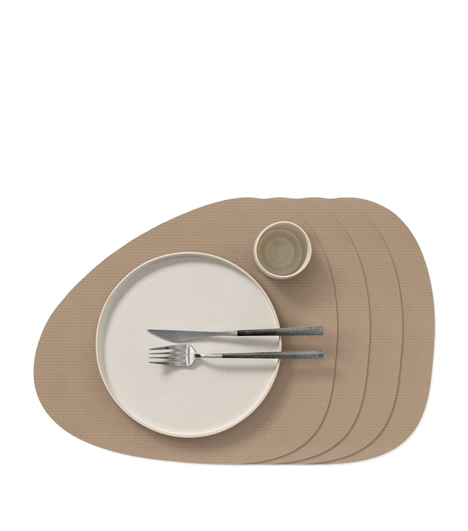 Large Curve Corduroy Placemat (Set of 4)