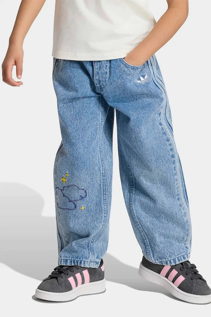 adidas Originals çocuklar için bol kesim kot pantolon