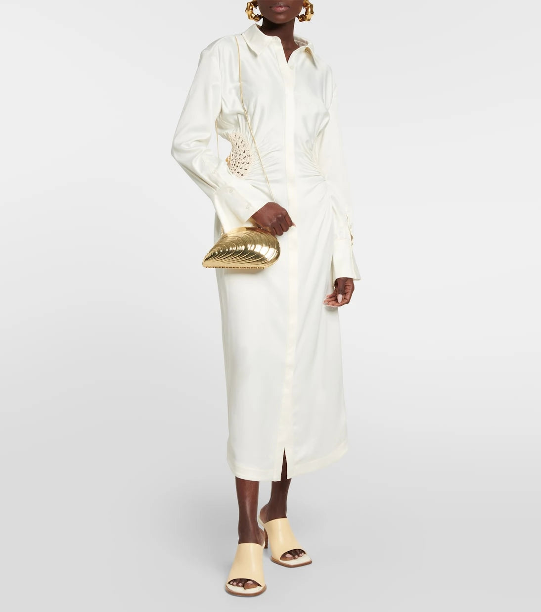 Simkhai - Bridget metal shell clutch
