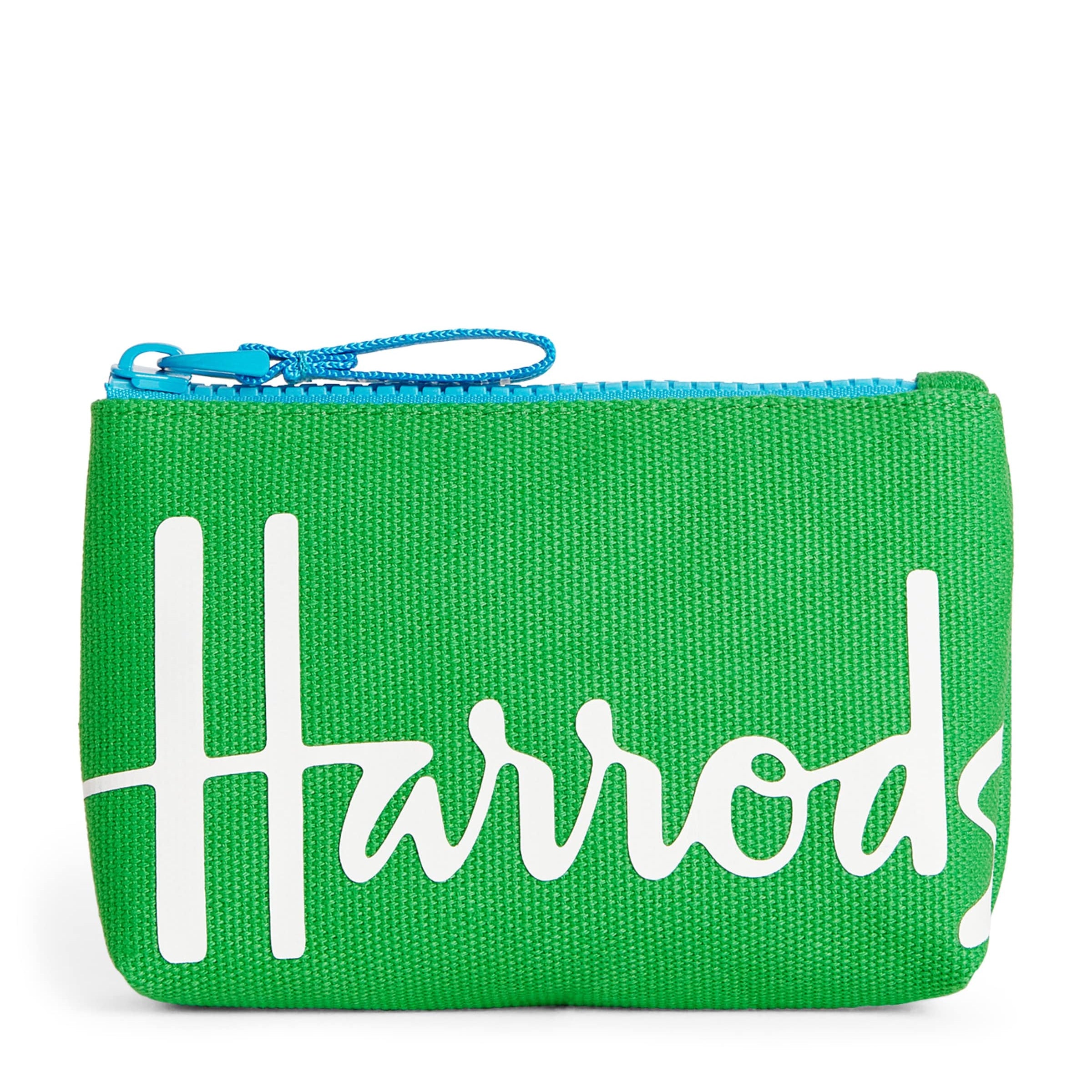 Green Cotton Logo Coin Purse