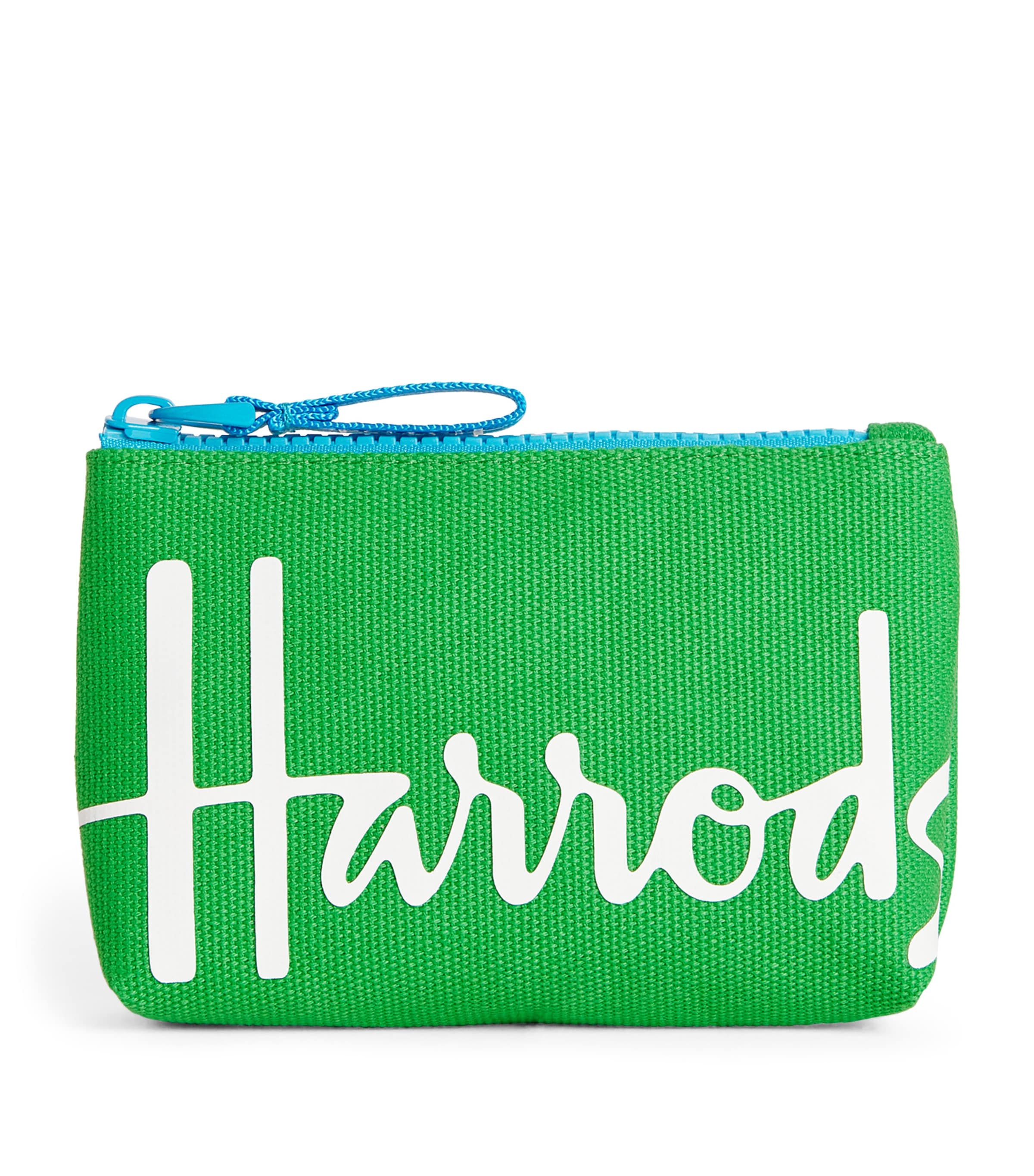 Green Cotton Logo Coin Purse