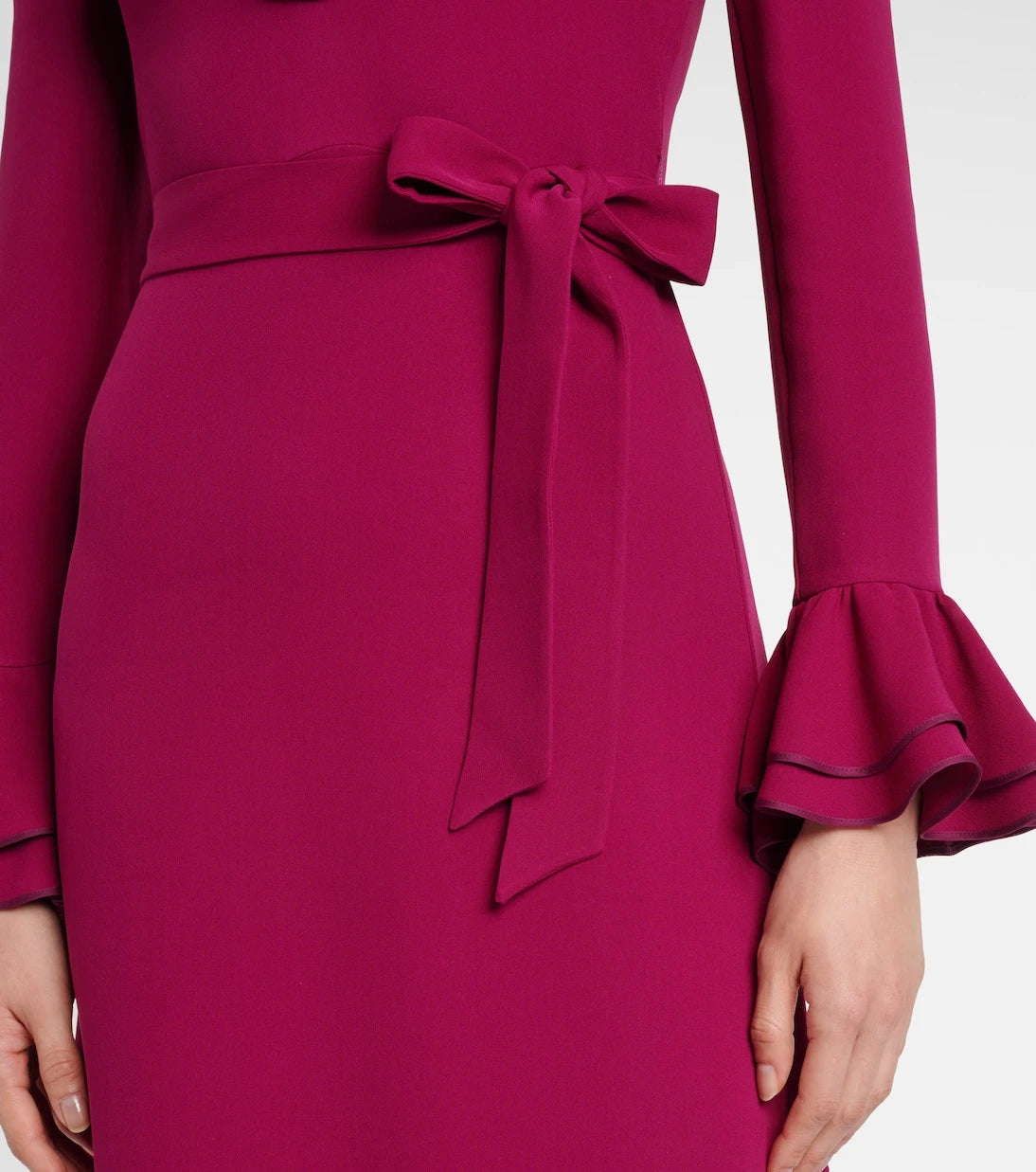 Valentino - Cady Couture ruffled midi dress