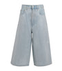 Haikure Blue Denim Stapled Belle Shorts