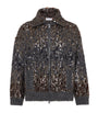 Mohair-Blend Sequin-Embellished Cardigan C9144