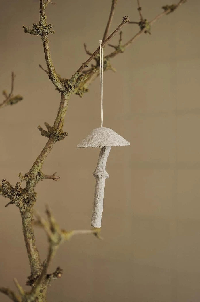 ferm LIVING Mushroom Ornaments Noel Süsleri Seti (4 Parça)