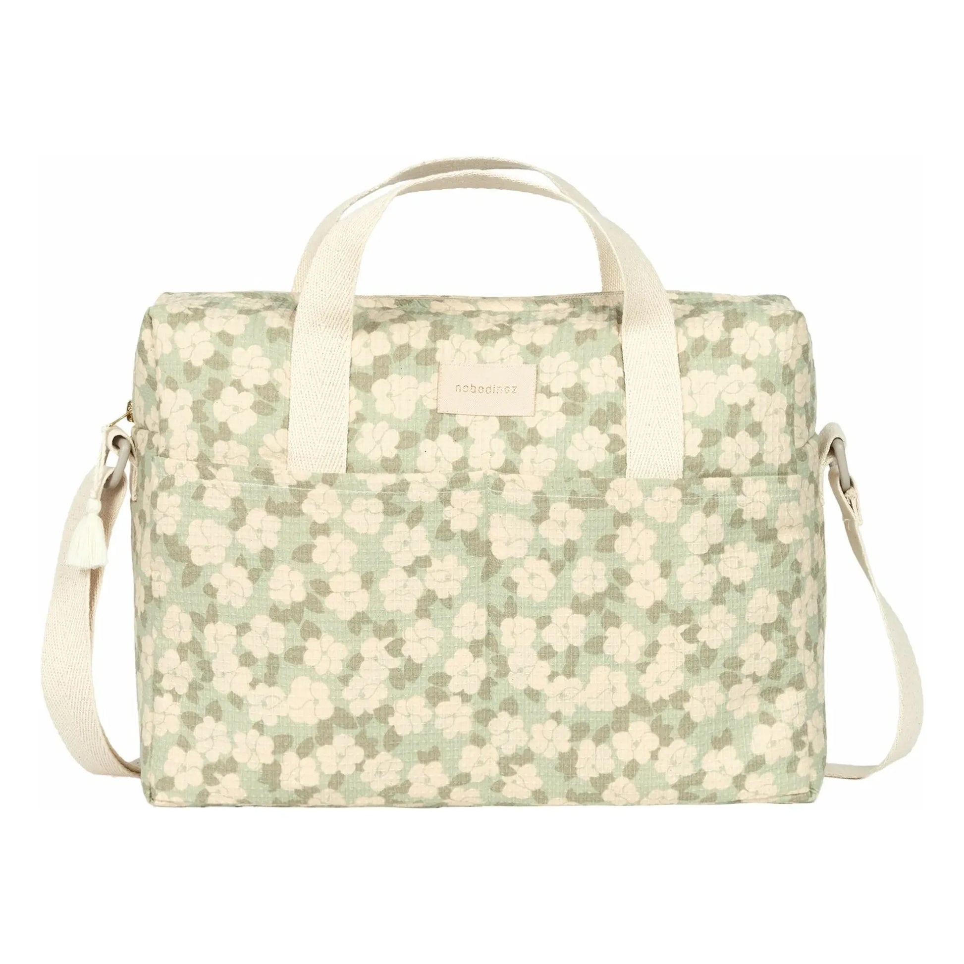 Nobodinoz - Gala Opera Sakura waterproof diaper bag | Sage
