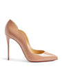 Christian Louboutin Nude Hot Chick Patent Leather Pumps 100