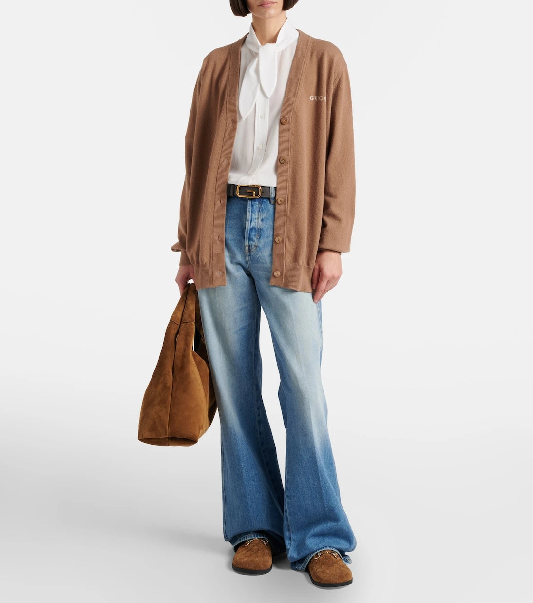 Gucci - Logo cashmere cardigan