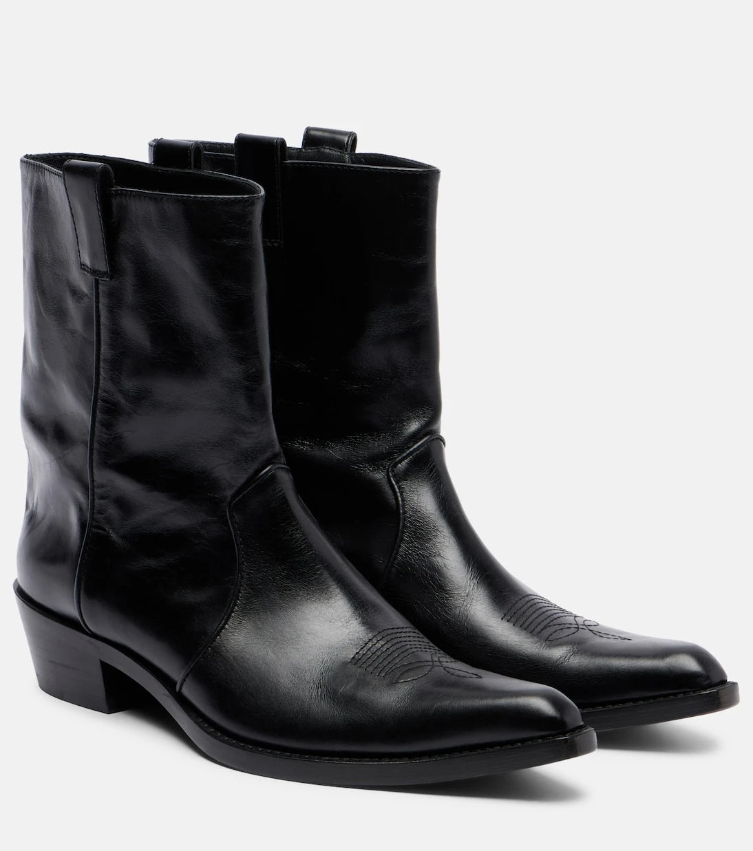 Khaite - Clive leather ankle boots