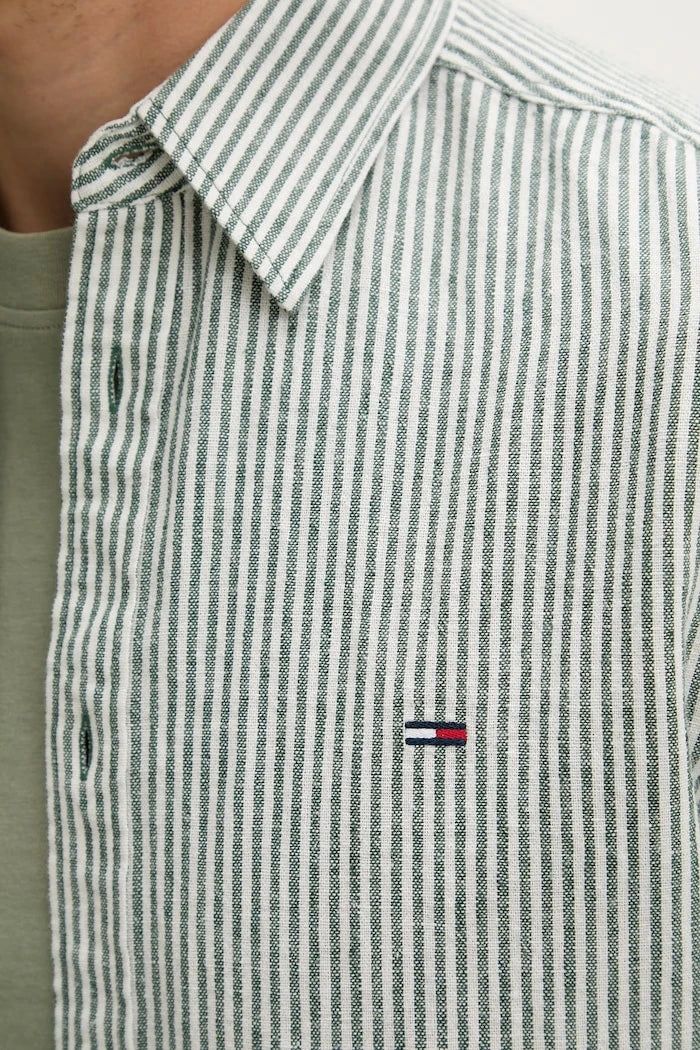 Tommy Jeans риза мъжка с лен