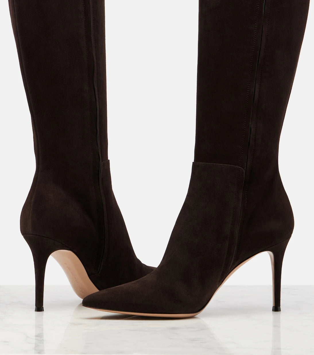 Gianvito Rossi - Suede knee-high boots