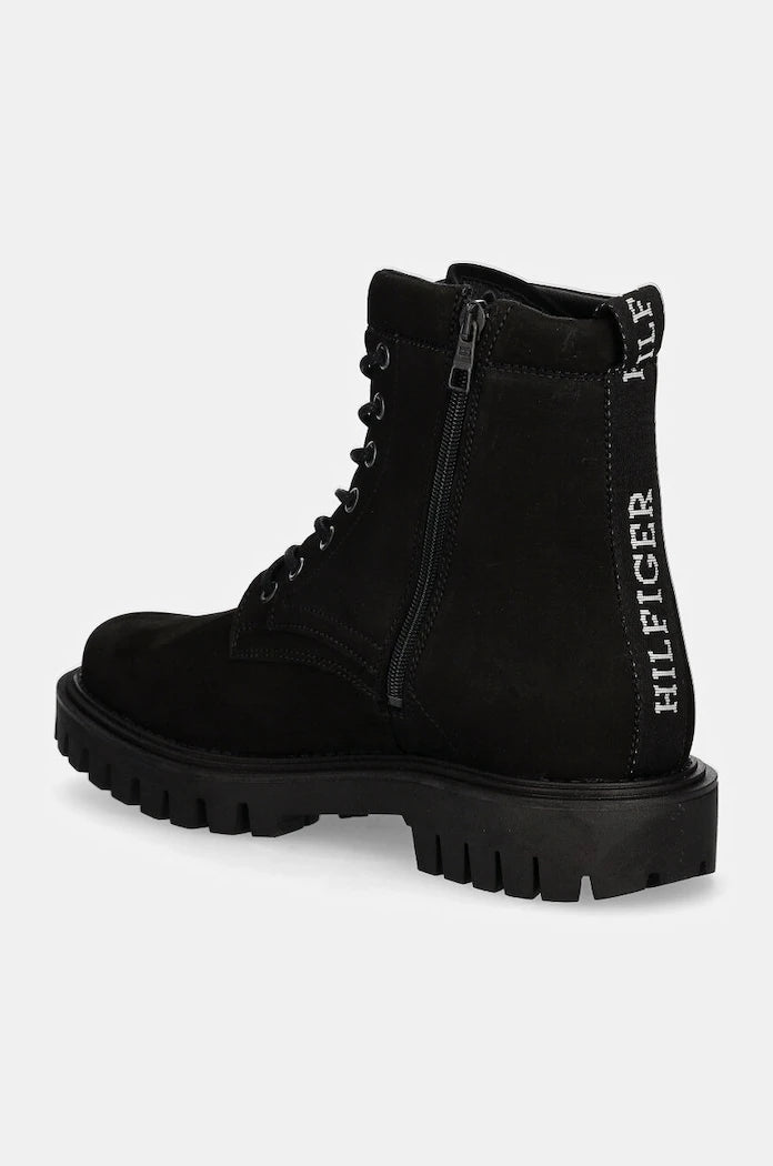 Кожени обувки Tommy Hilfiger CASUAL HILFIGER CHUNK Z NBK BOOT