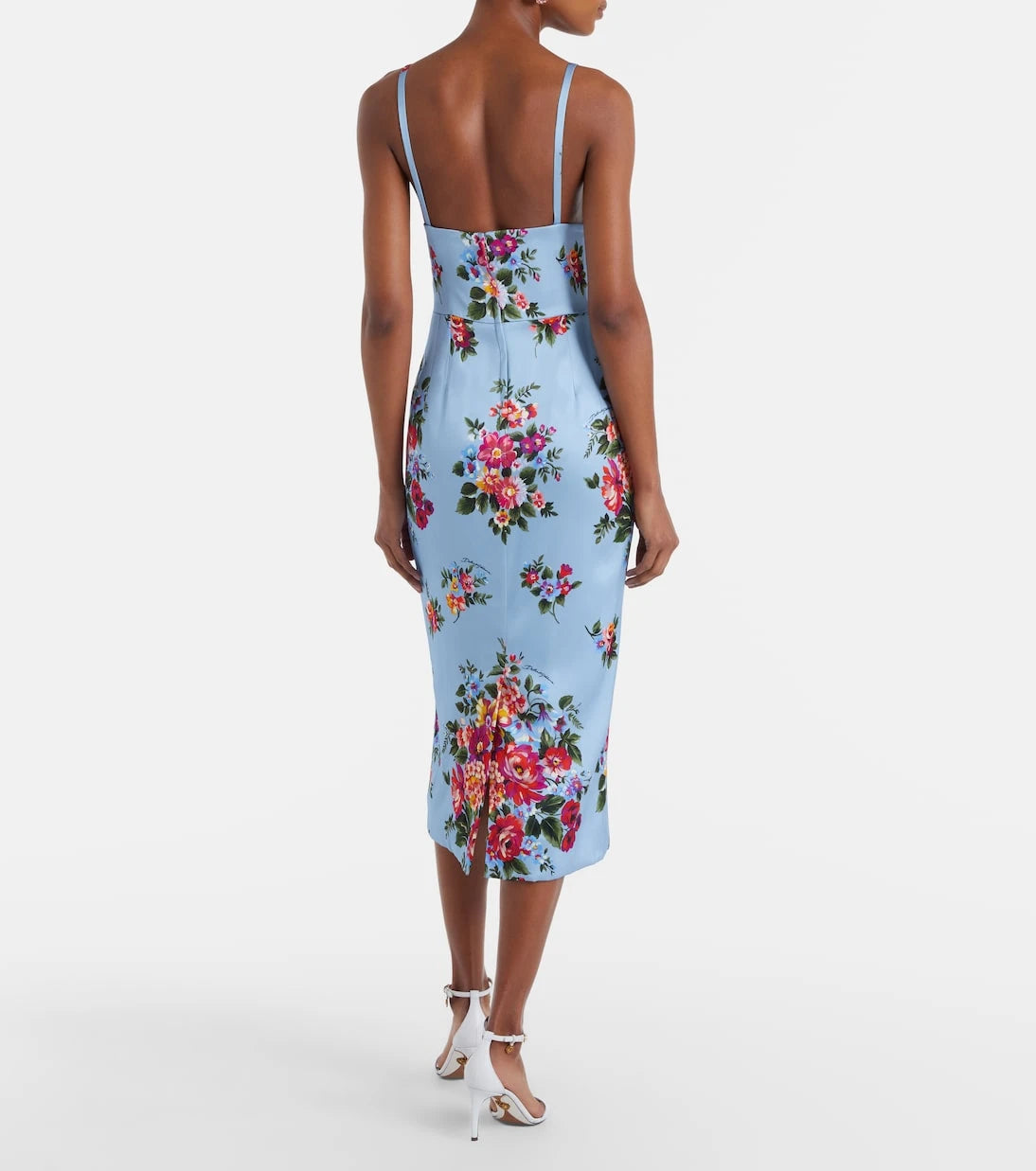 Dolce&Gabbana - Floral satin midi dress