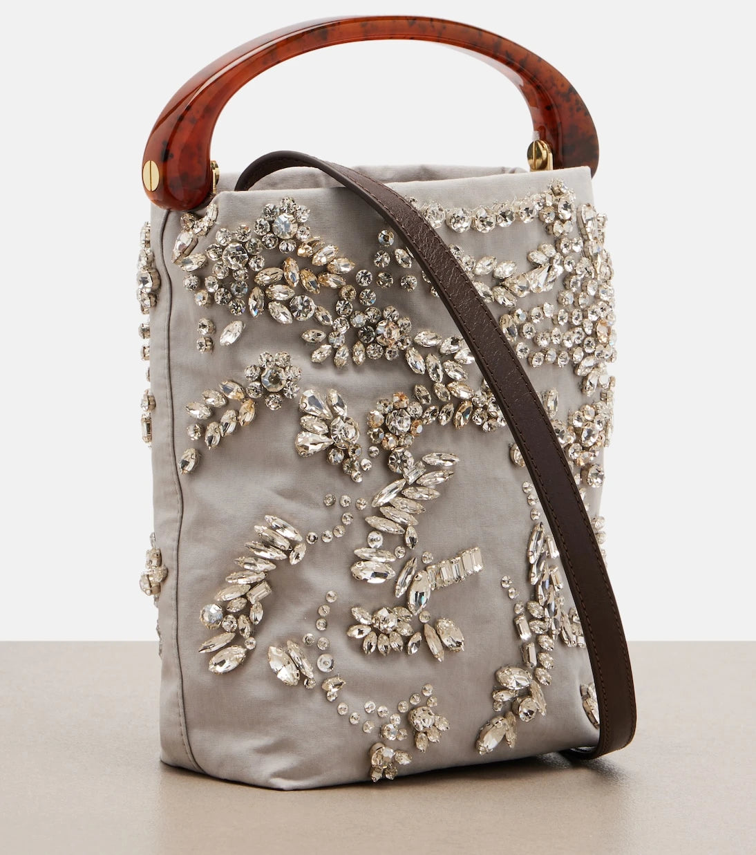 Dries Van Noten - Micro embellished top-handle bag