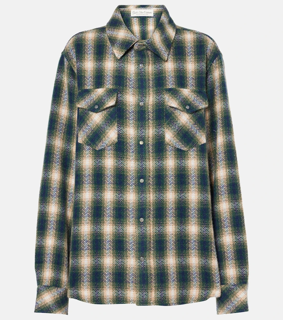 God's True Cashmere - Tartan cashmere shirt