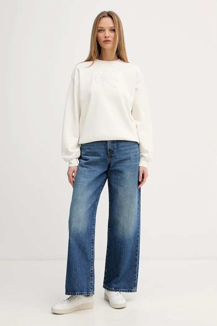 Calvin Klein Jeans дънки wide leg дамски