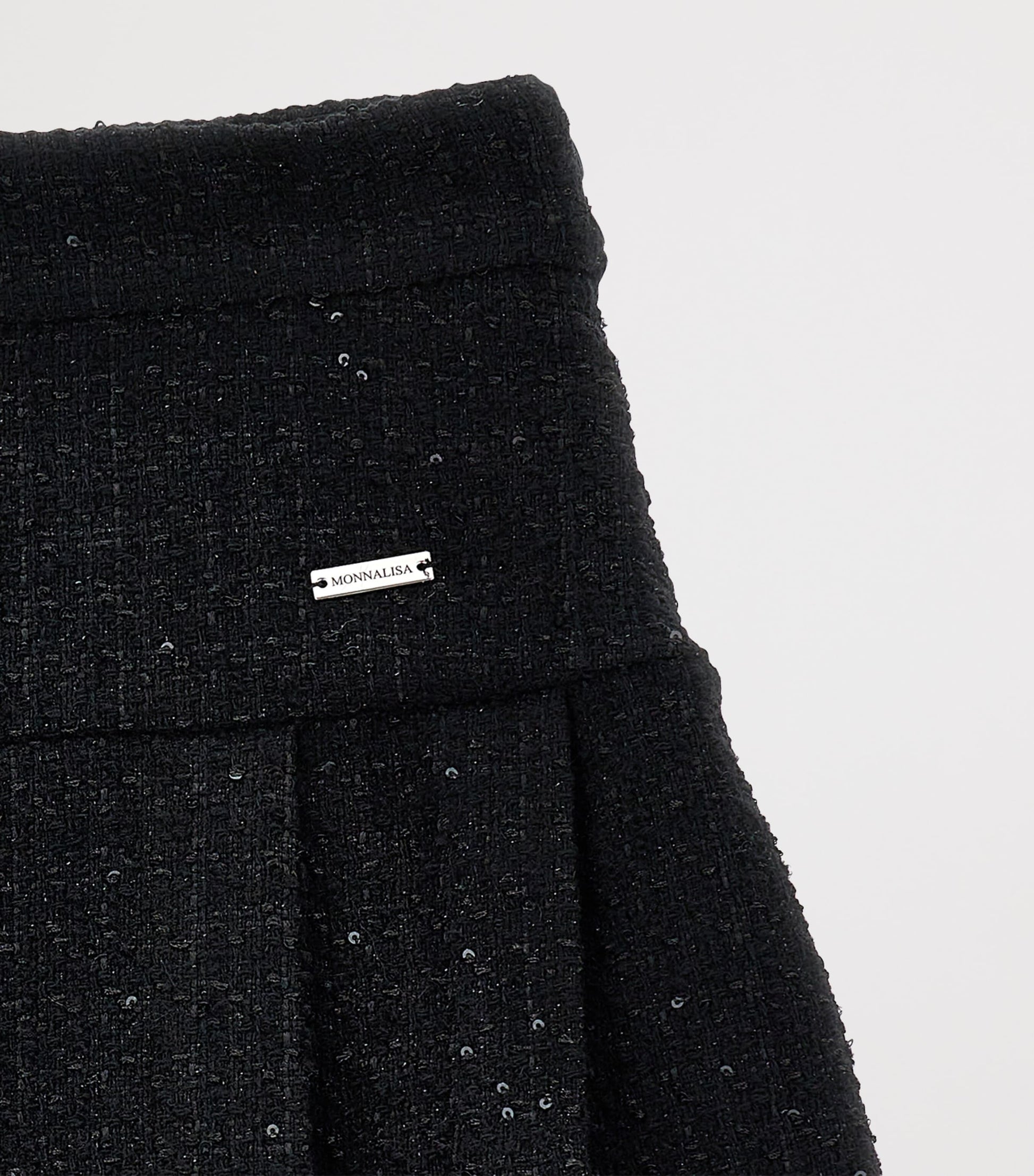 Monnalisa Bouclé Sequin Mini Skirt (2-12 Years)