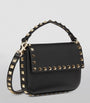 Valentino Garavani Black Leather Rockstud Cross-Body Pouch