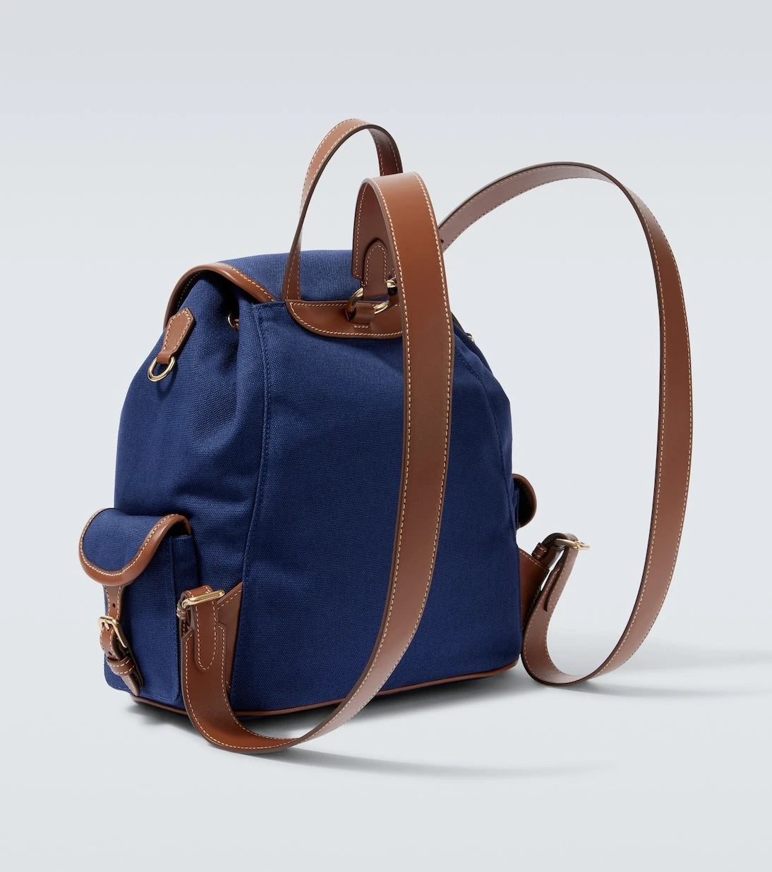 Miu Miu - Leather-trimmed canvas backpack