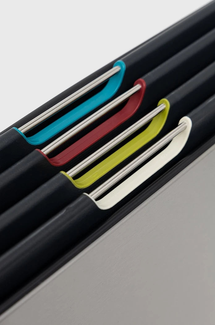 Joseph Joseph Folio Steel Kesme Tahtası Seti Organizerli (4 Parça)