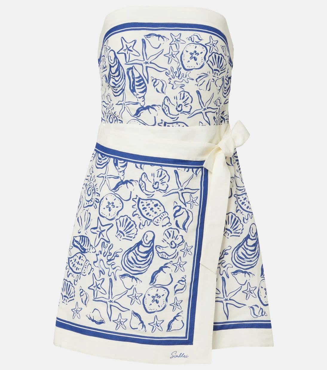 Simkhai - Darbie printed linen-blend minidress