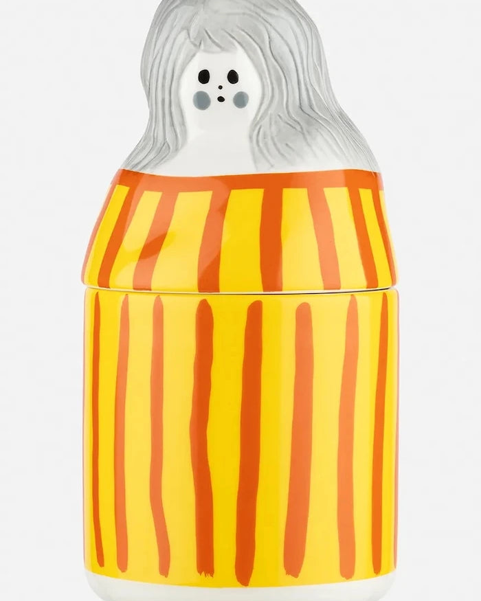 Marimekko taş seramik saklama kabı 11,5 x 22,5 cm