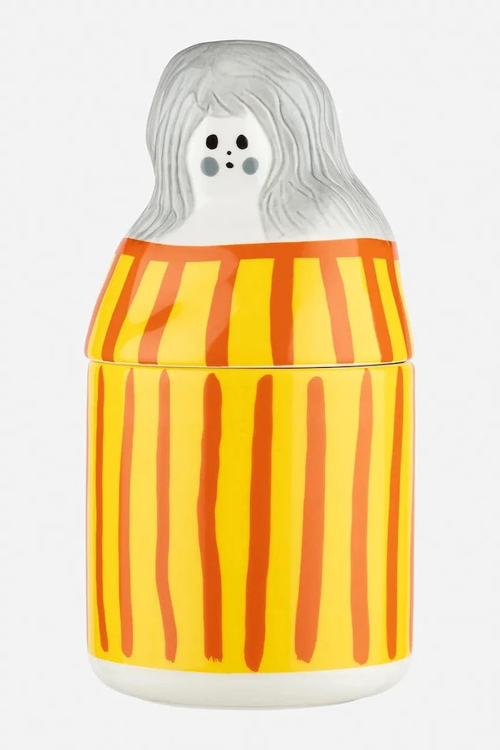 Marimekko taş seramik saklama kabı 11,5 x 22,5 cm