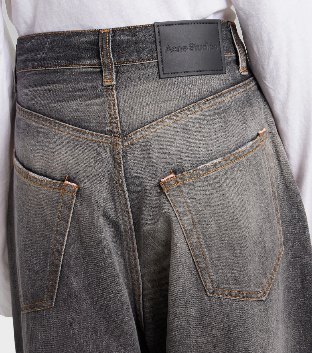 Acne Studios - 2023 distressed wide-leg jeans