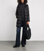 Max Mara Black Down Quilted Longline Jacket