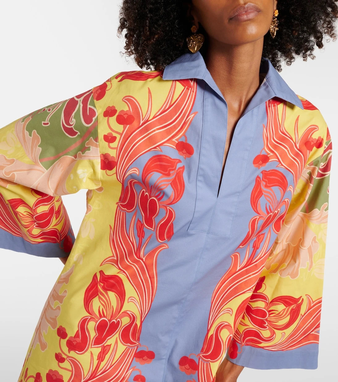 Etro - Printed cotton-blend shirt