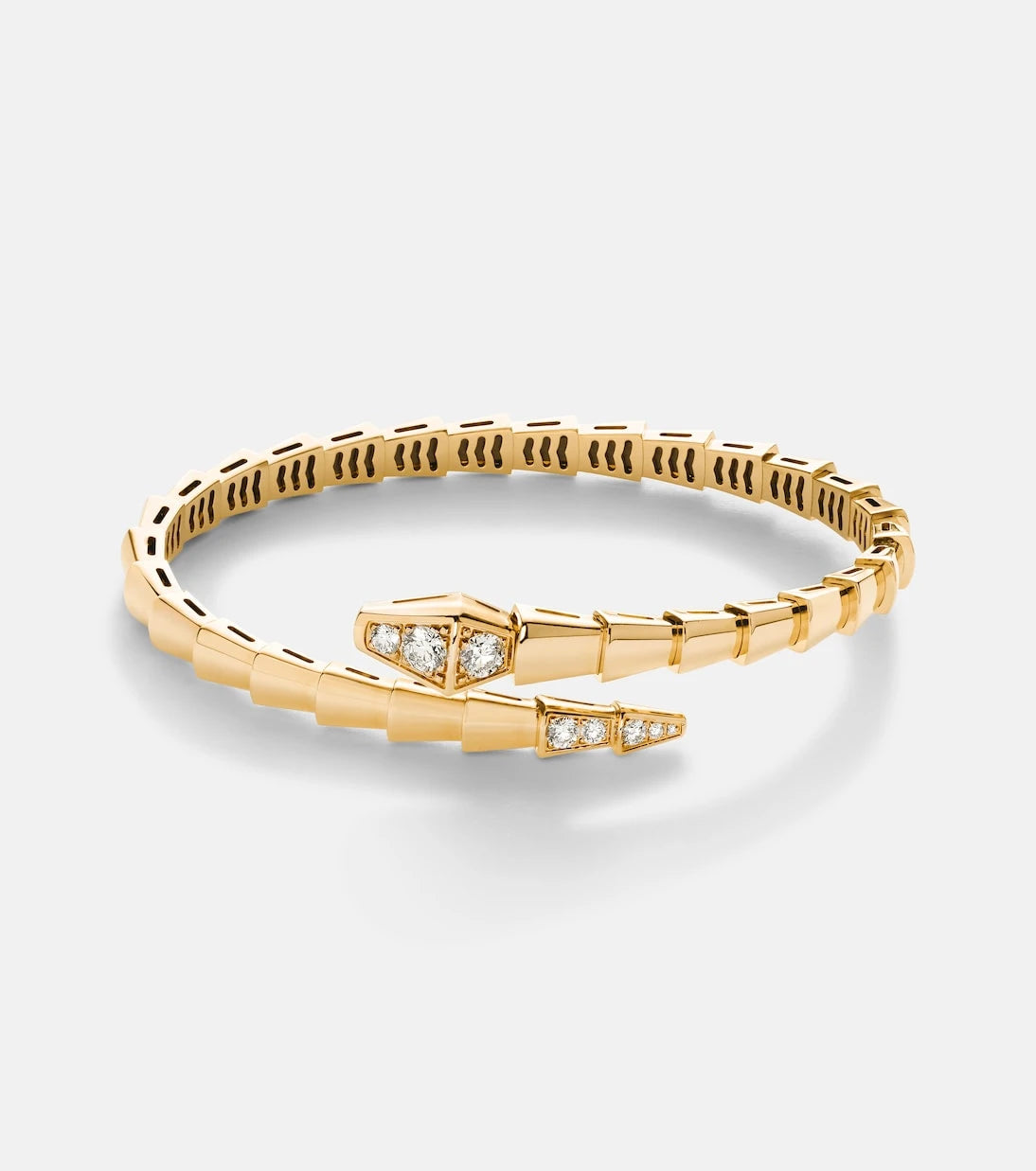 Bvlgari - Serpenti Viper 18kt gold bracelet with diamonds