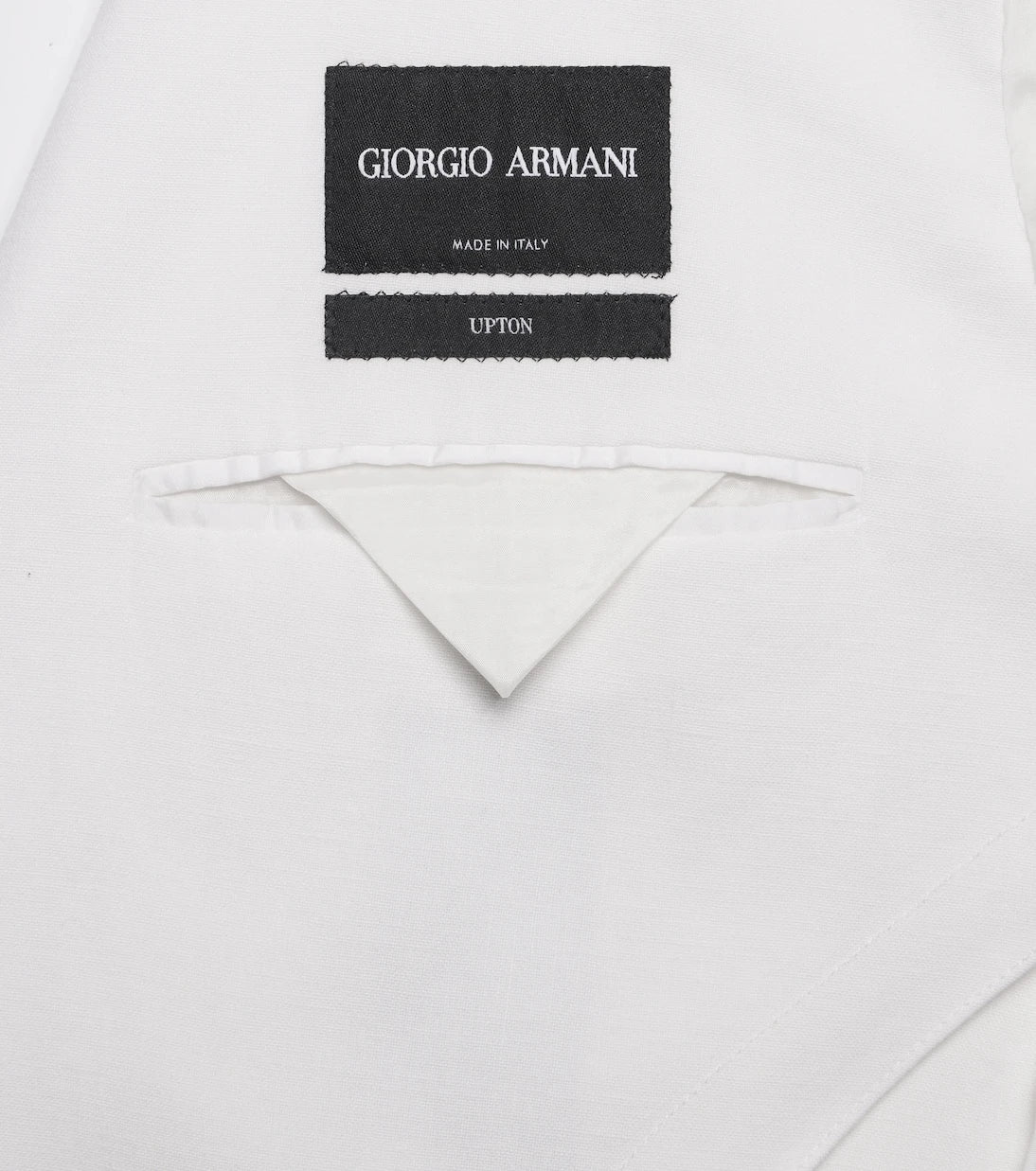 Giorgio Armani - بليزر أبتون من قماش الكتان