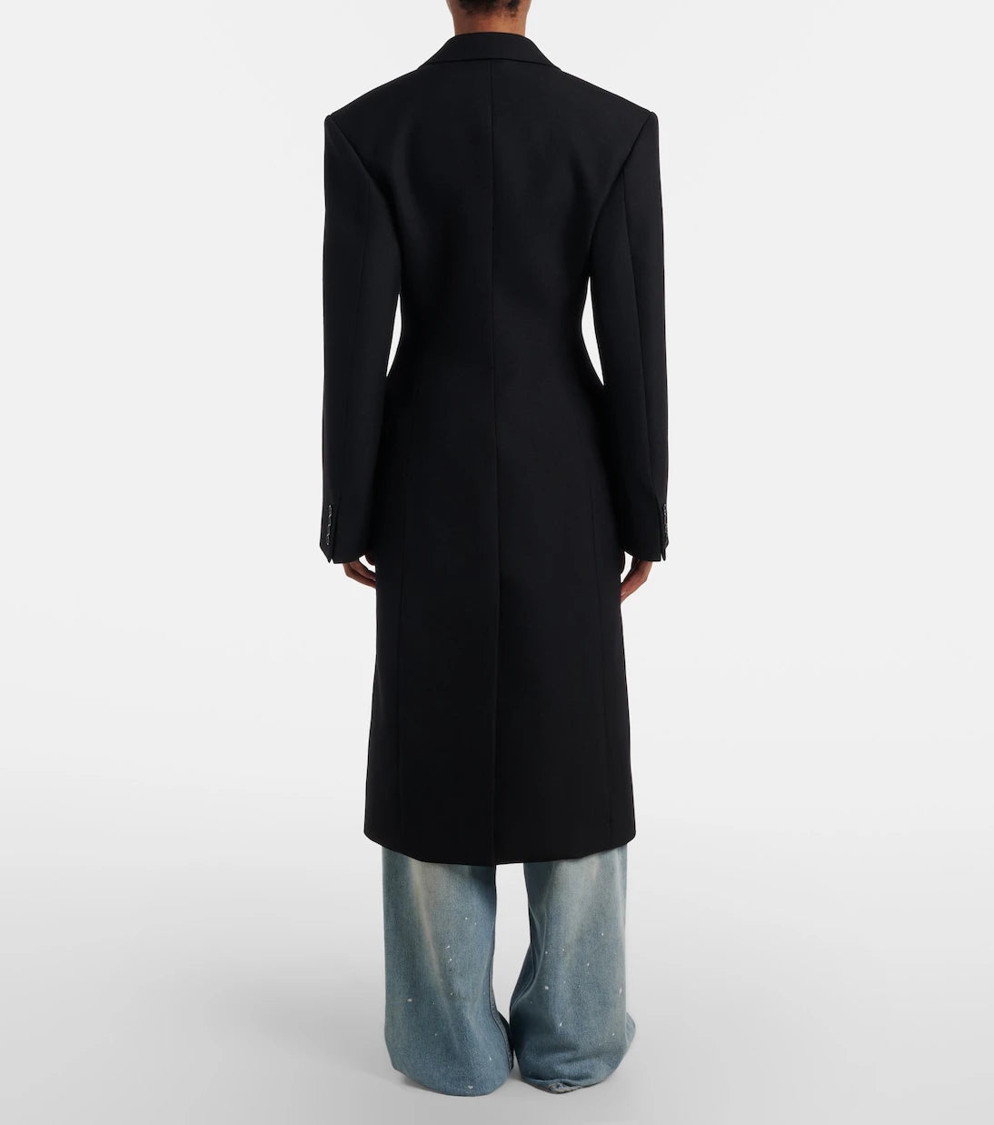 Acne Studios - Double-breasted peplum wool coat