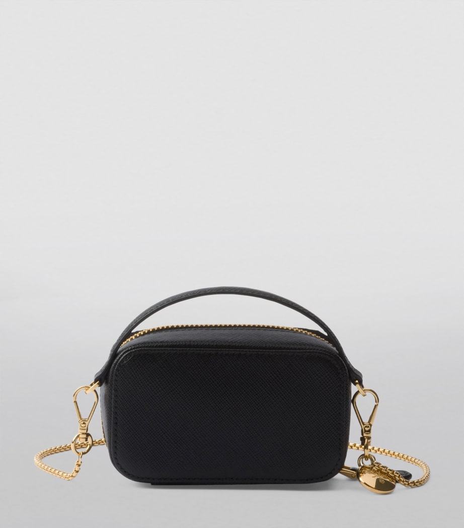 Prada Black Saffiano Leather Mini Pouch