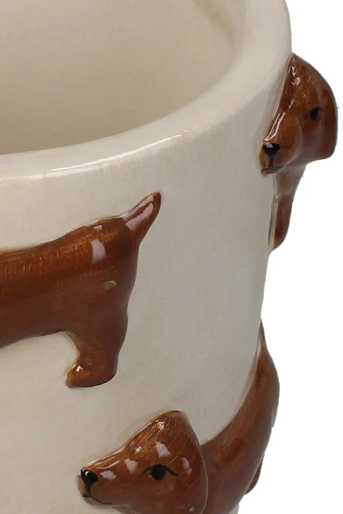 Кашпа home & lifestyle Dachshund 11 x 13,8 x 13,8 cm