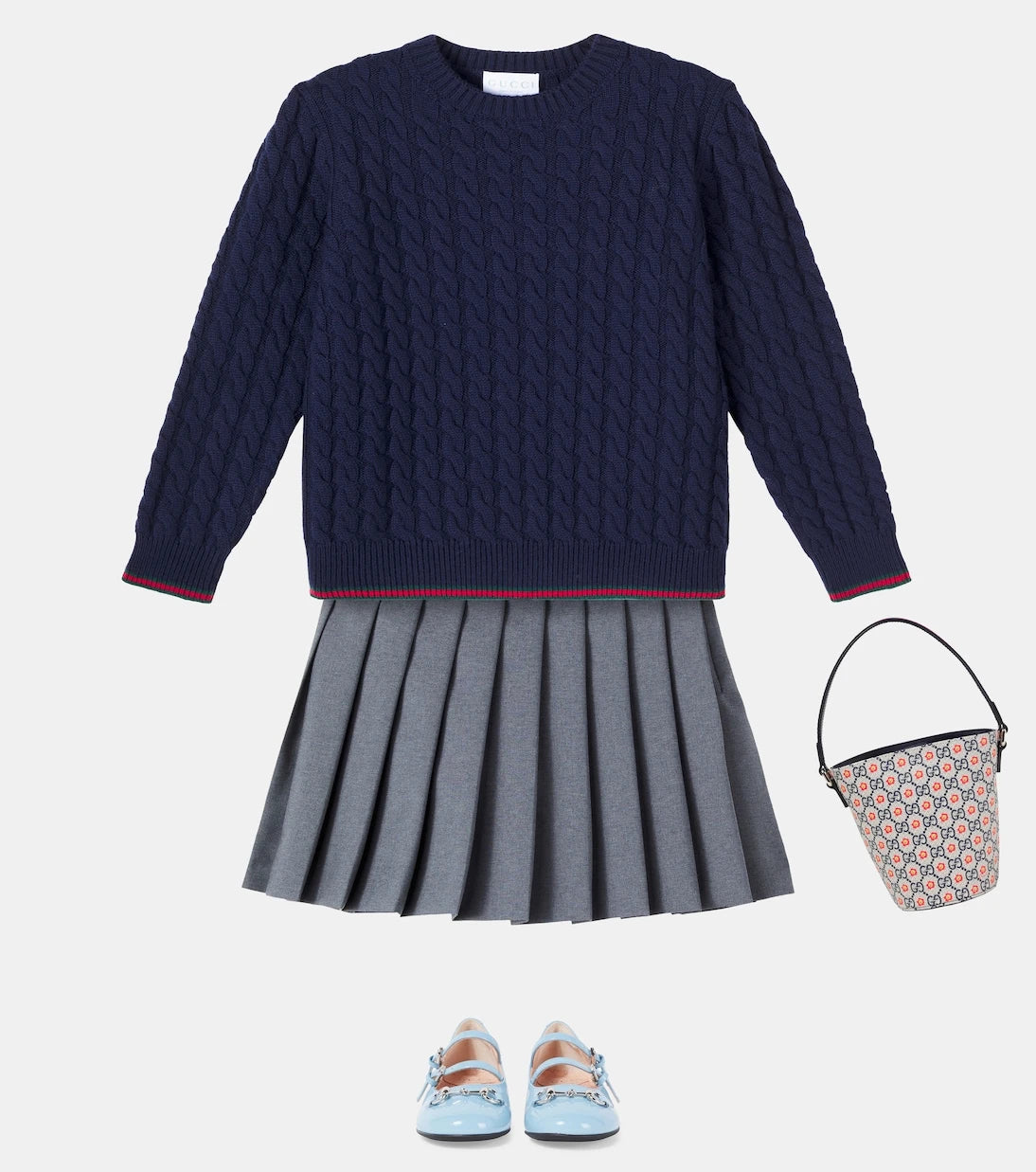 Gucci Kids - GG canvas bucket bag