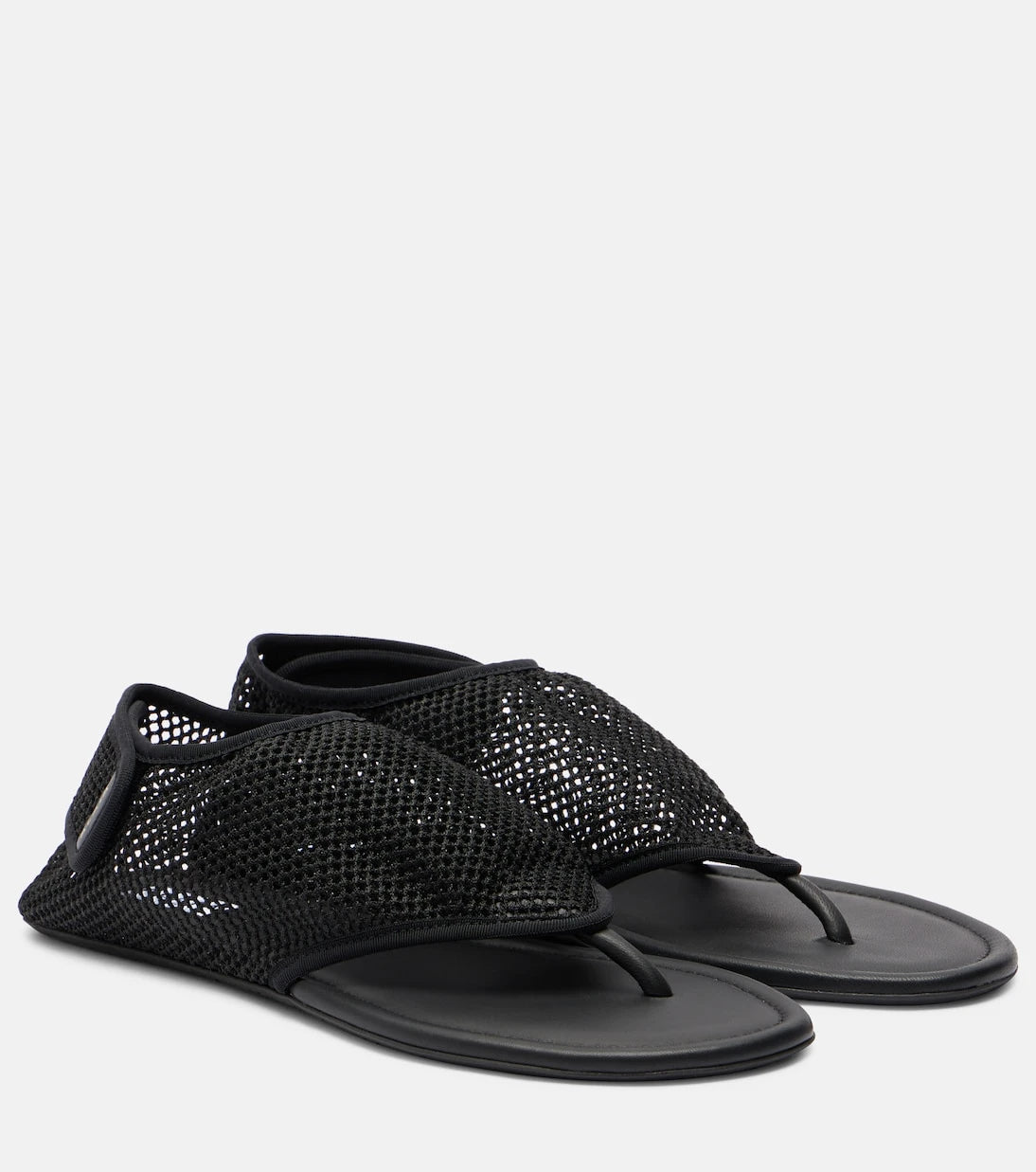 Alaïa - Fishnet thong sandals