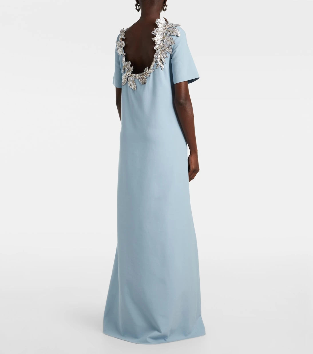 Oscar de la Renta - Fern sequined wool-blend gown
