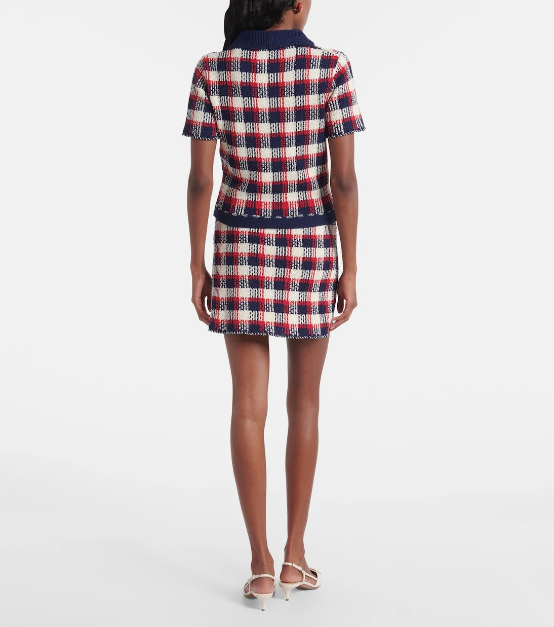 Valentino - Checked cotton cardigan