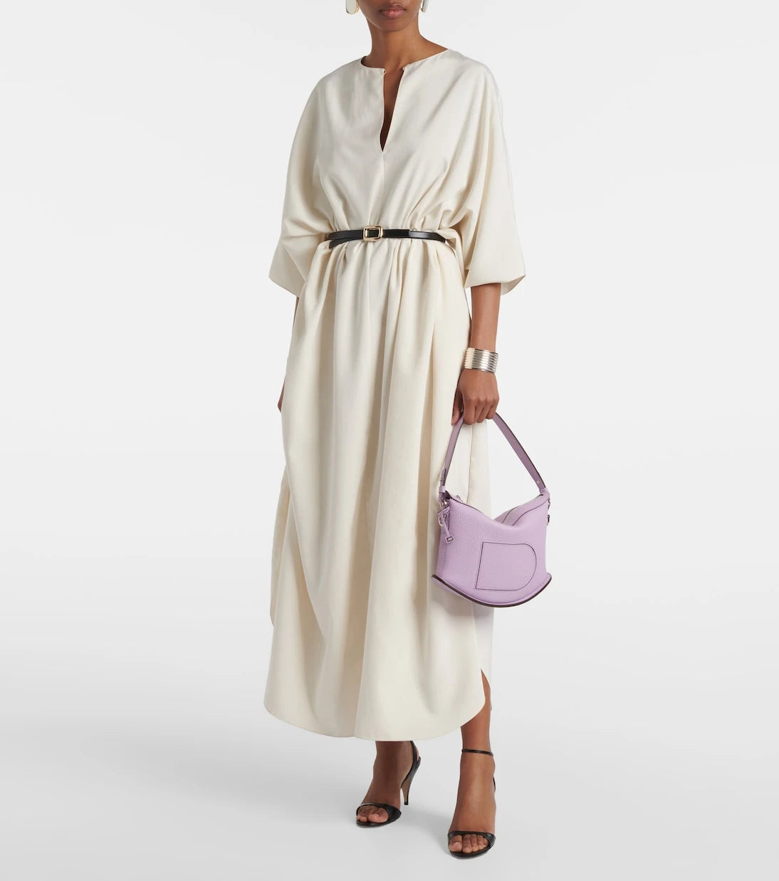 Delvaux - حقيبة كتف Pin Swing من جلد Taurillon الناعم