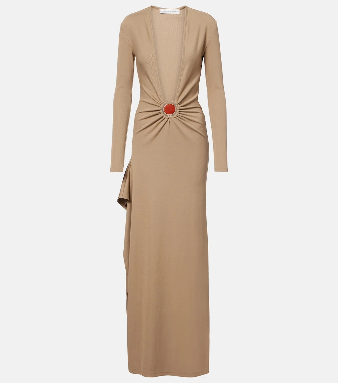 Christopher Esber - Mineral Stone embellished jersey maxi dress