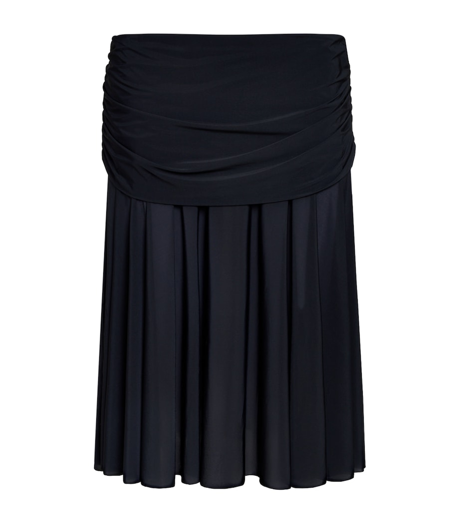 Skims Black Milky Sheer Midi Skirt