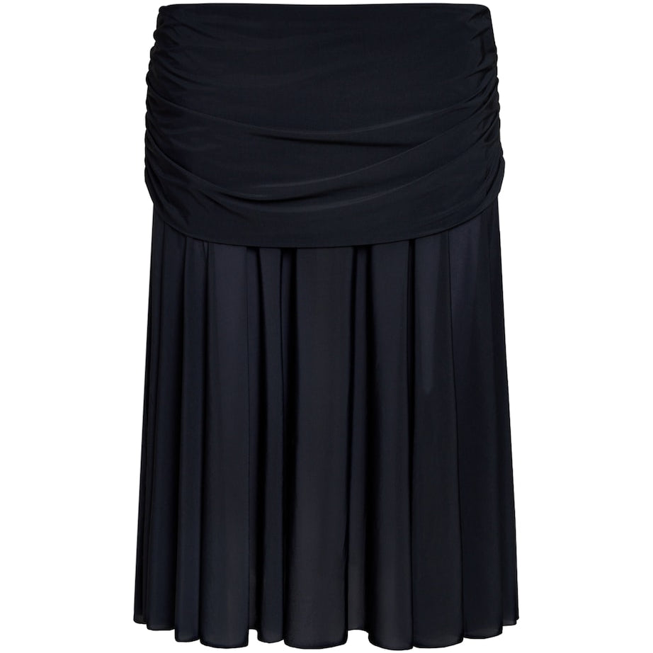 Skims Black Milky Sheer Midi Skirt