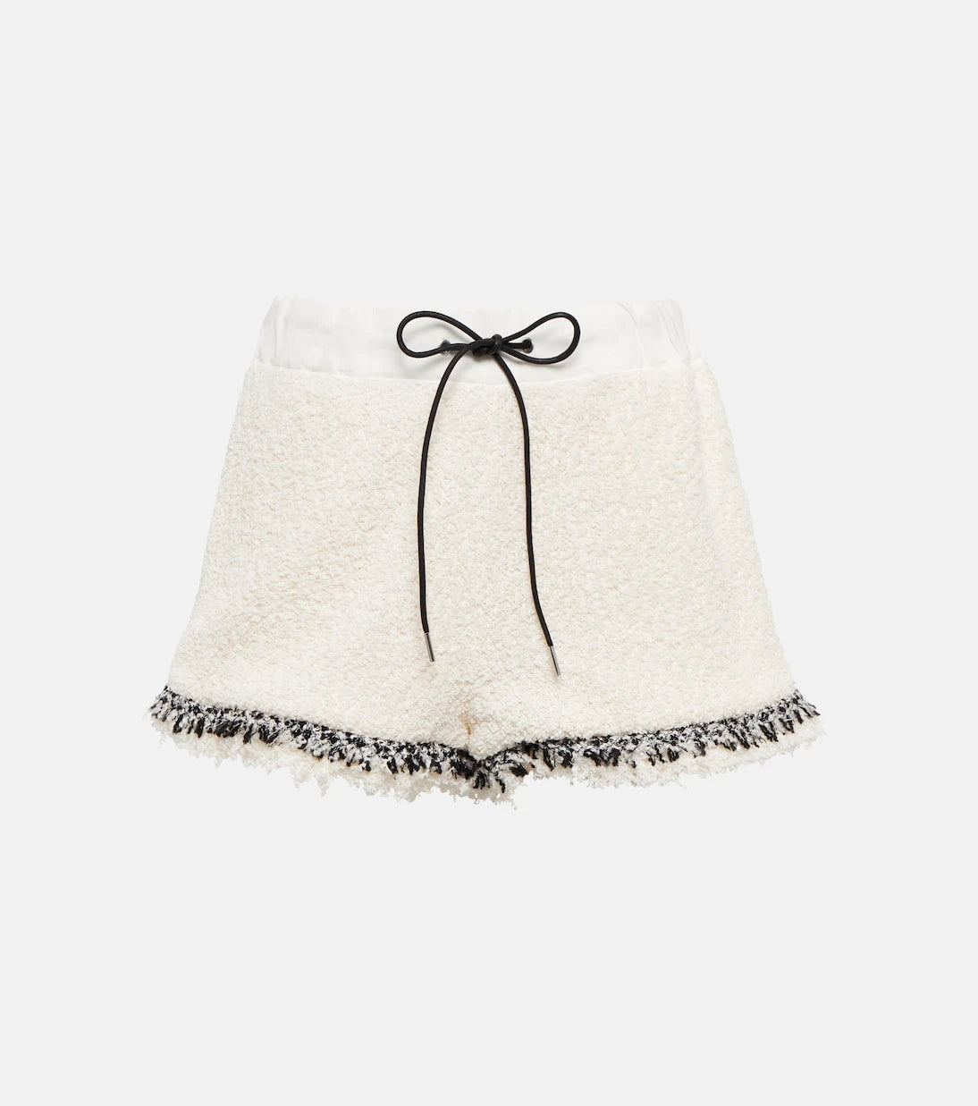 Sacai - Drawstring tweed shorts