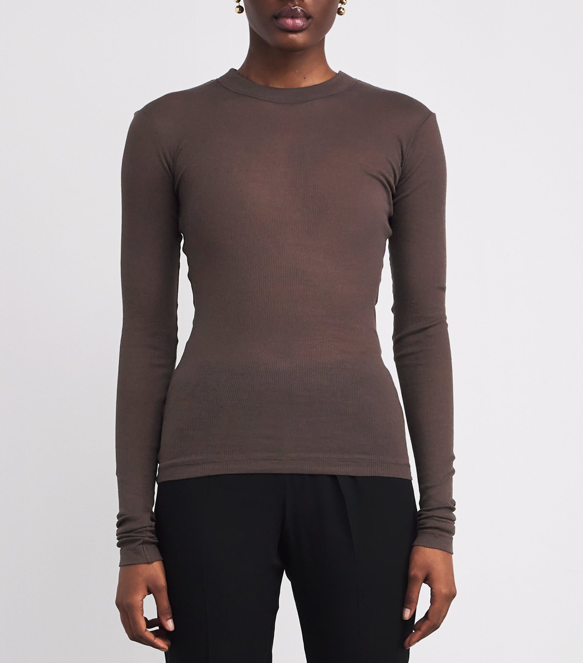 Cotton Jersey Top Burgundy