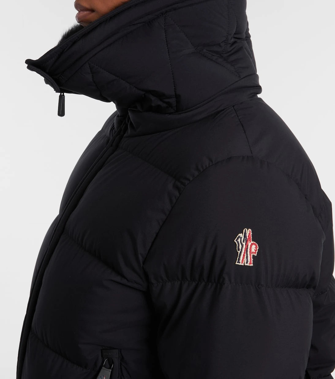 Moncler Grenoble - Arabbas shearling-trimmed hooded down ski jacket