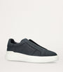 Suede Slip-On Sneakers NAVY