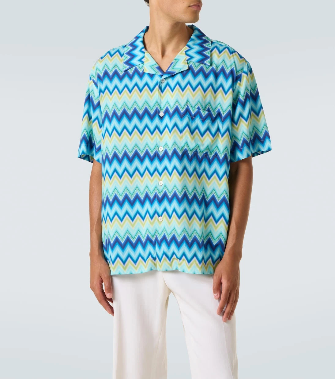 Missoni - Zigzag bowling shirt