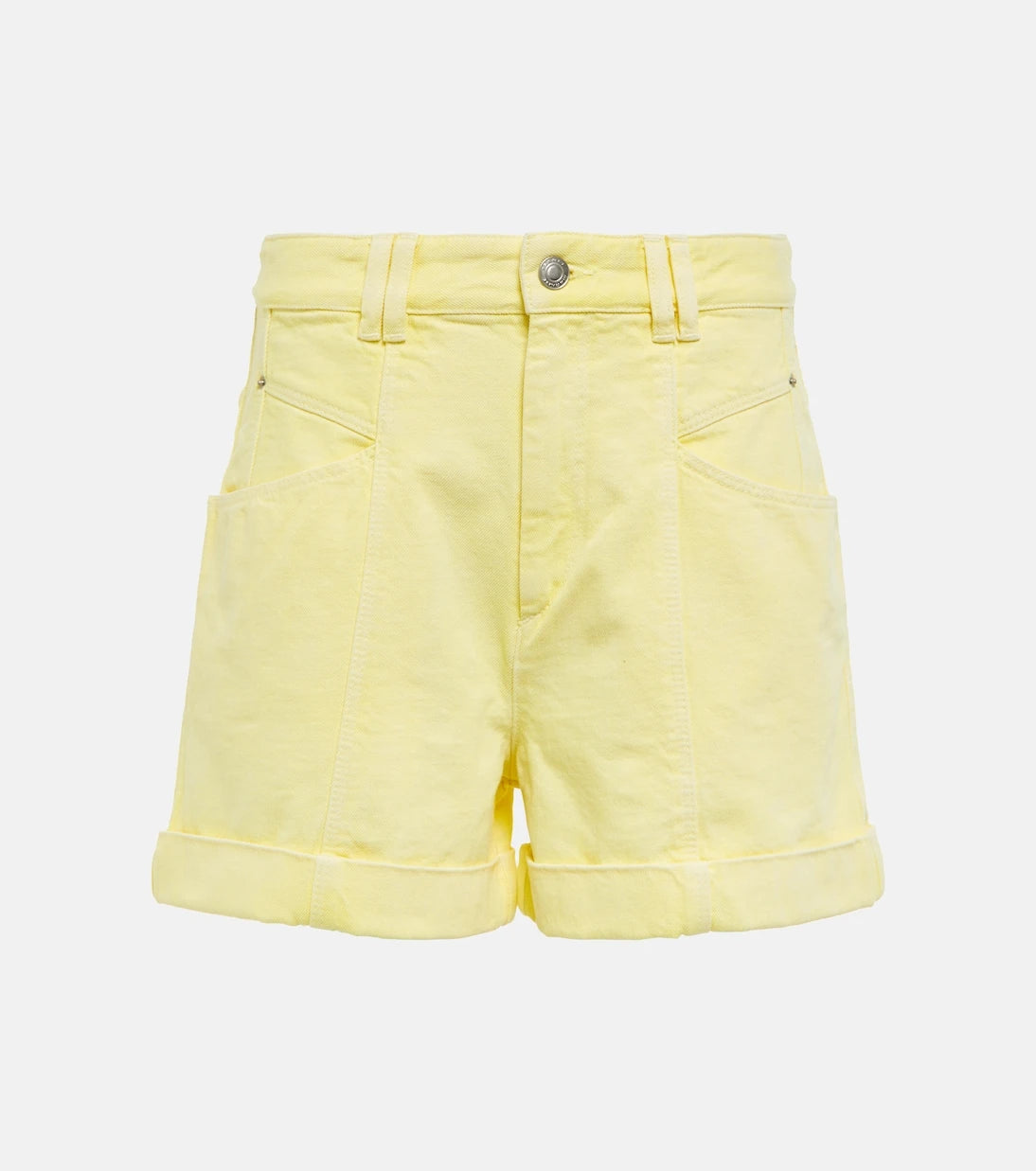 Isabel Marant - Vetanio high-rise denim shorts